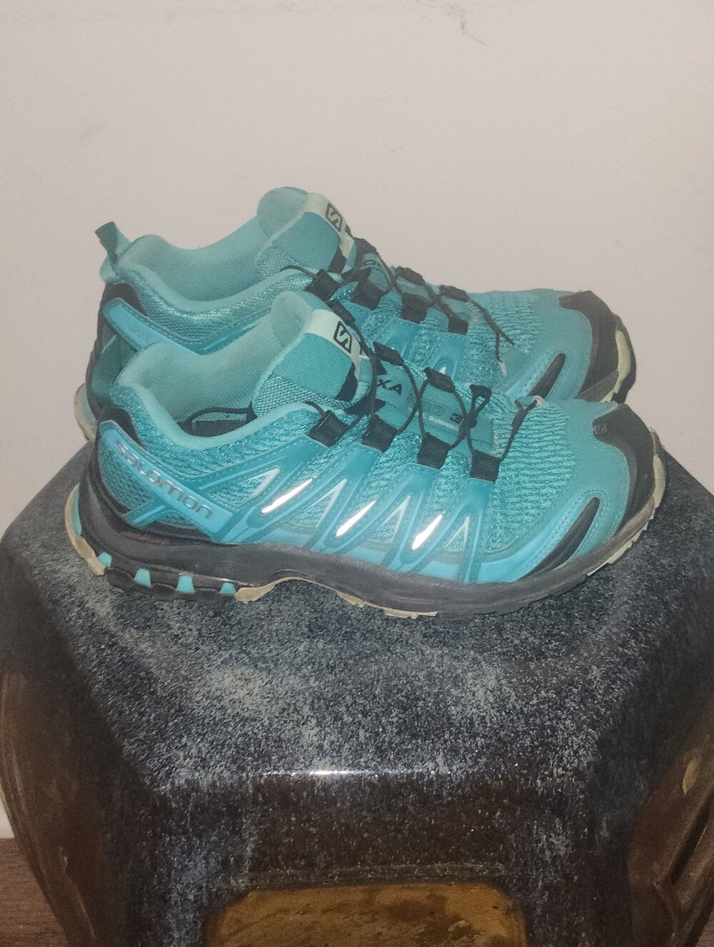 Salomon Women's Teal Athletic Trail Shoes